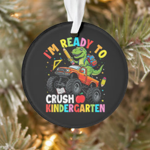 Ich bin bereit, den ersten Tag im Kindergarten zu Ornament