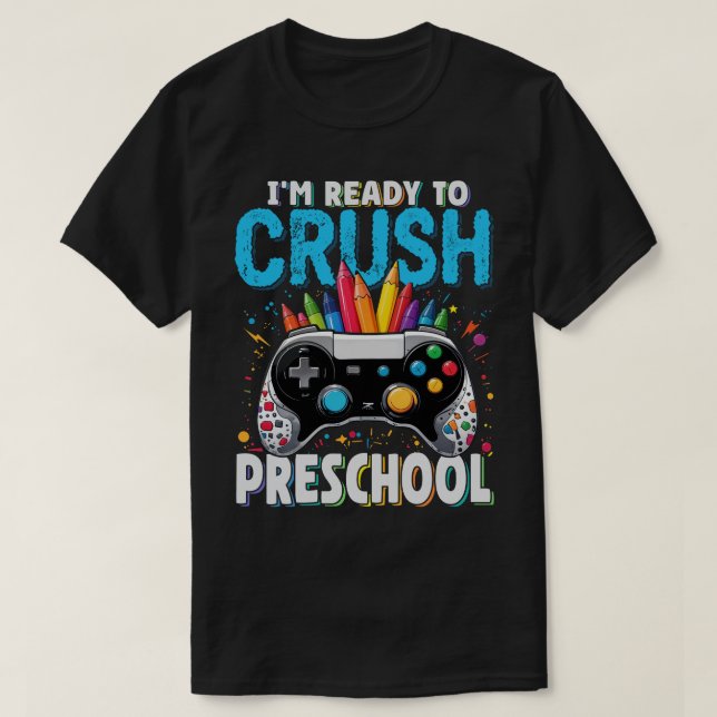 Ich bin bereit, den Gamer der Vorschulzeit wieder  T-Shirt (Design vorne)