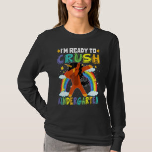 Ich bin bereit, den Kindergarten Afro-Einhorn Schw T-Shirt