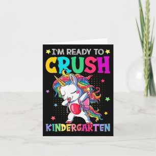 Ich bin bereit, den Kindergarten am ersten Tag Karte