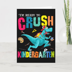 Ich bin bereit, den Kindergarten-Dinosaurier Byck Karte