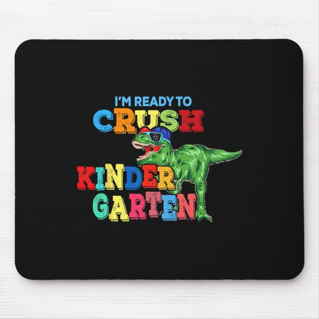 Ich bin bereit, den Kindergarten-Dinosaurier Byck  Mousepad (Vorne)