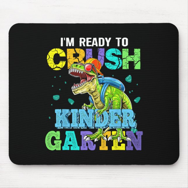 Ich bin bereit, den Kindergarten-Dinosaurier Byck  Mousepad (Vorne)