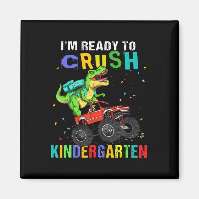 Ich bin bereit, den Kindergarten-Dinosaurier-Ck zu Magnet (Vorne)