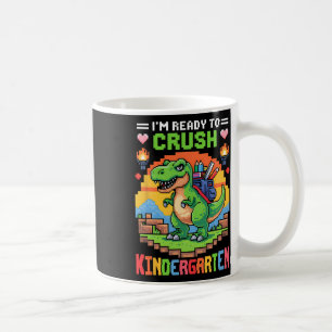 Ich bin bereit, den Kindergarten-Dinosaurier-Gamer Kaffeetasse
