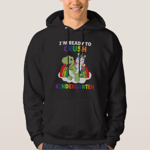 Ich bin bereit, den Kindergarten Dinosaurier Unico Hoodie
