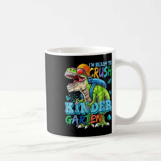 Ich bin bereit, den Kindergarten-Dinosaurier zurüc Kaffeetasse (Rechts)