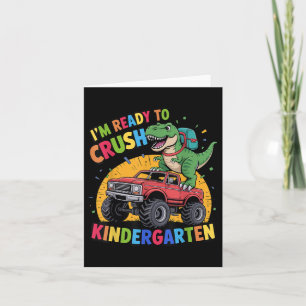 Ich bin bereit, den Kindergarten Dinosaurier zurüc Karte