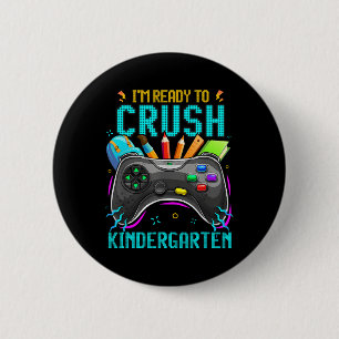 Ich bin bereit, den Kindergarten mit dem Video zur Button