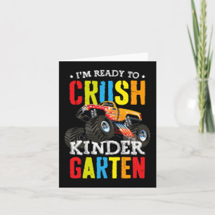 Ich bin bereit, den Kindergarten-Monster-LKW zu ze Karte