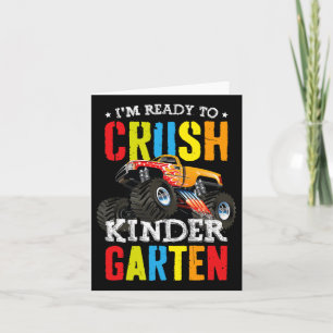Ich bin bereit, den Kindergarten Monster Truck CK  Karte