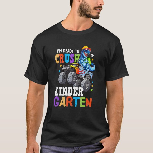 Ich bin bereit, den Kindergarten Niedlichen Dinosa T-Shirt (Vorderseite)