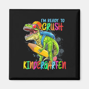 Ich bin bereit, den Kindergarten T-Rex-Dino zu zer Magnet