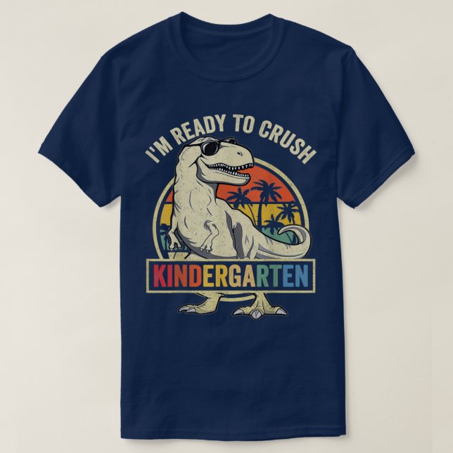 Ich bin bereit, den Kindergarten wieder zum Schulf T-Shirt (Design vorne)