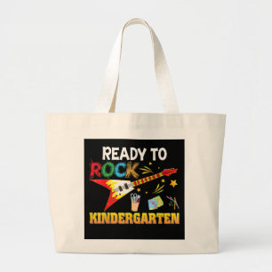 Ich bin bereit, den Kindergarten wieder zur Schule Jumbo Stoffbeutel