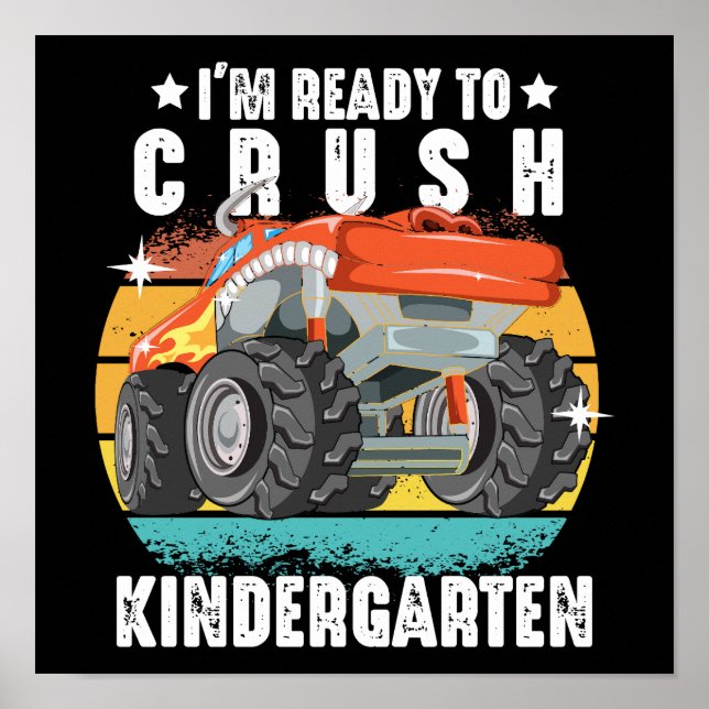 Ich bin bereit, den Kindergarten wieder zur Schule Poster (Vorne)