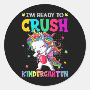 Ich bin bereit, den Kindergarten zu knacken, einen Runder Aufkleber