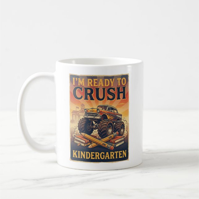 Ich bin bereit, den Kindergarten zu rocken Kaffeetasse (Links)
