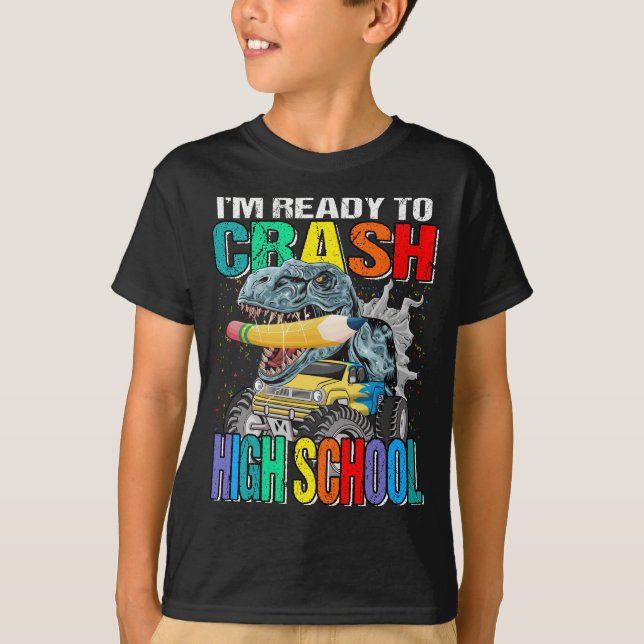 Ich bin bereit, den Monster-Lkw der High School ab T-Shirt (Vorderseite)