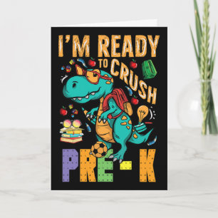 Ich bin bereit, den Pre-k-Monstertruck Dino Byck T Karte