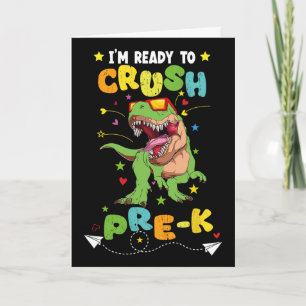 Ich bin bereit, den T-Rex-Dinosaurier der Vorkinde Karte
