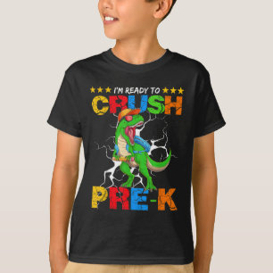 Ich bin bereit, den T-Rex-Dinosaurier vor dem Kind T-Shirt
