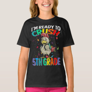 Ich bin bereit, den T - Shirt der 5. Klasse zu zer