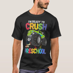 Ich bin bereit, den Vorschulmonster-Truck zu zerre T-Shirt