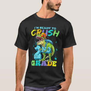 Ich bin bereit, den zweiten Grad Rex Dinosaurier w T-Shirt