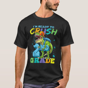 Ich bin bereit, den zweiten Grad Rex Dinosaurier w T-Shirt