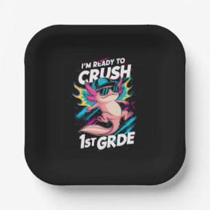 Ich bin bereit, die 1. Klasse Axolotl-Rückkehr zur Pappteller