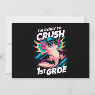 Ich bin bereit, die 1. Klasse Axolotl-Rückkehrschu Einladung