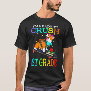Ich bin bereit, die 1. Klasse zu knacken Corgi zur T-Shirt