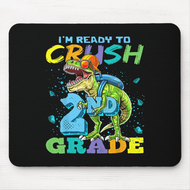 Ich bin bereit, die 2. Klasse T-Rex-Dinosaurier By Mousepad (Vorne)
