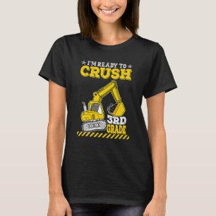 Ich bin bereit, die 3. Klasse Bagger zurück zu zer T-Shirt