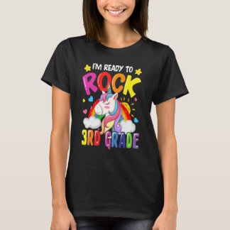 Ich bin bereit, die 3. Klasse Einhorn Regenbogen R T-Shirt