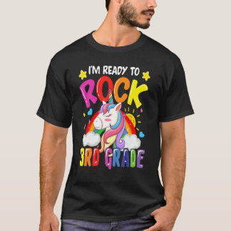 Ich bin bereit, die 3. Klasse Einhorn Regenbogen R T-Shirt