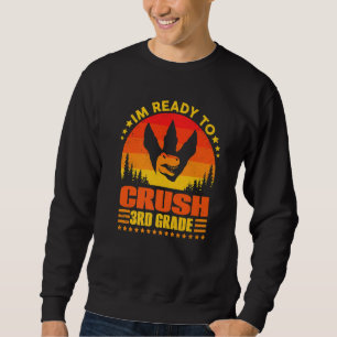Ich bin bereit, die 3. Klasse zu knacken Trex Dino Sweatshirt