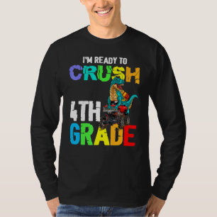 Ich bin bereit, die 4. Klasse Rex-Dinosaurier zurü T-Shirt