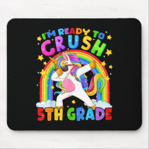 Ich bin bereit, die 5. Klasse Einhorn am ersten Ta Mousepad