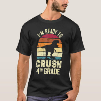 Ich bin bereit, die Dinosaurier-Lehrer der 4. Klas T-Shirt