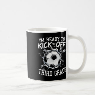Ich bin bereit, die dritte Klasse zu beginnen, ers Kaffeetasse