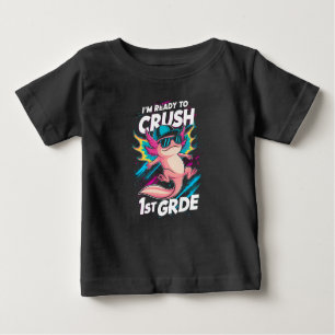 Ich bin bereit, die erste Klasse Axolotl Back Scho Baby T-shirt