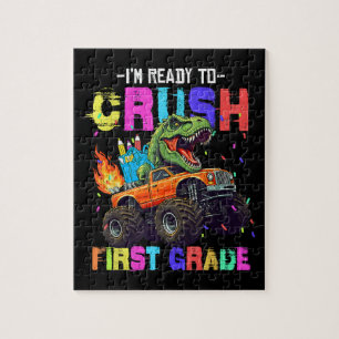 Ich bin bereit, die erste Klasse Dinosaurier-LKW z Puzzle