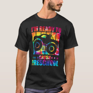 Ich bin bereit, die Gefärbte Krawatte des Monster- T-Shirt