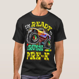 Ich bin bereit, die Kids des Pre-K-Monster-Lkw-Kid T-Shirt
