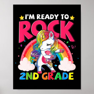 Ich bin bereit, die Mädchen der zweiten Klasse wie Poster