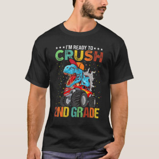 Ich bin bereit, die Monstertruck-Dinos der 2. Klas T-Shirt