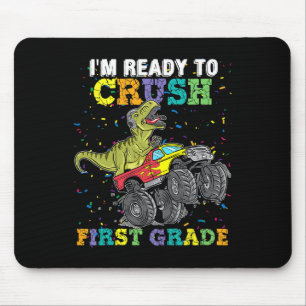Ich bin bereit, die Monstertruck-Dinos der ersten Mousepad