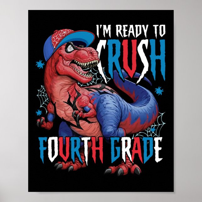 Ich bin bereit, die vierte Klasse Dinosaurier Ck z Poster (Vorne)